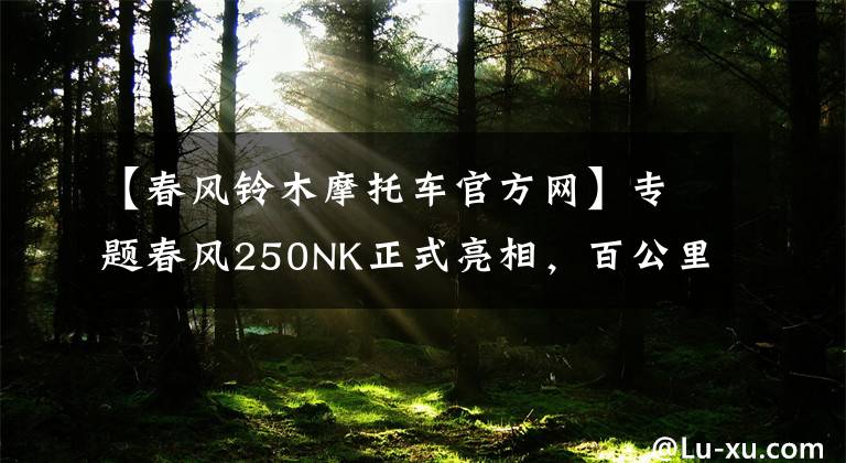 【春风铃木摩托车官方网】专题春风250NK正式亮相,百公里加速7.21秒国产加速最强250诞生