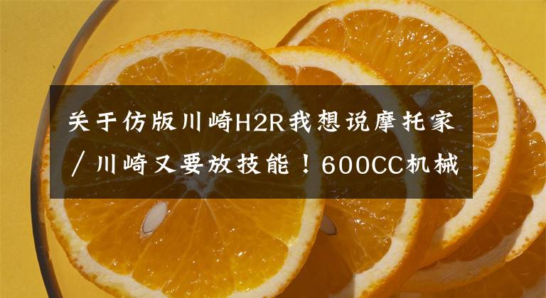 关于仿版川崎H2R我想说摩托家／川崎又要放技能！600CC机械增压仿赛车款R2