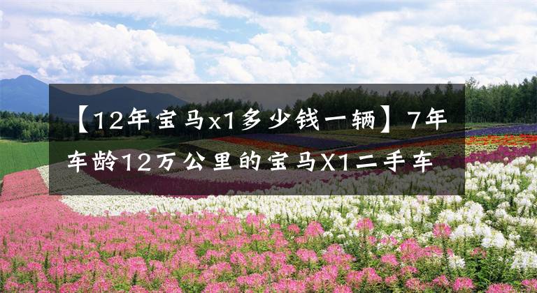 【12年宝马x1多少钱一辆】7年车龄12万公里的宝马X1二手车，汽车经销商提出了10万能购买价格吗？