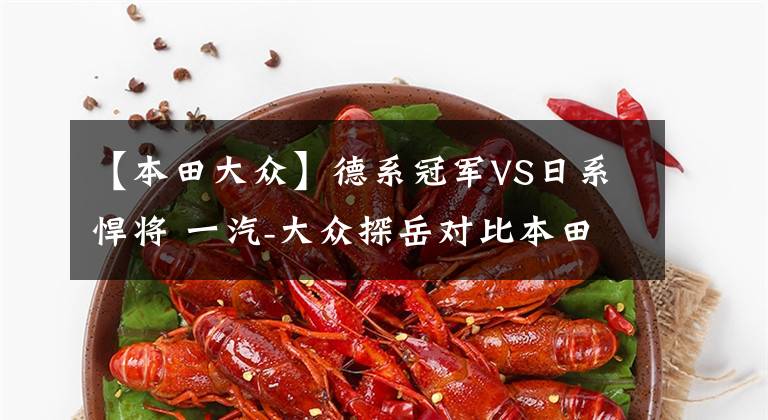 【本田大众】德系冠军VS日系悍将 一汽-大众探岳对比本田CR-V