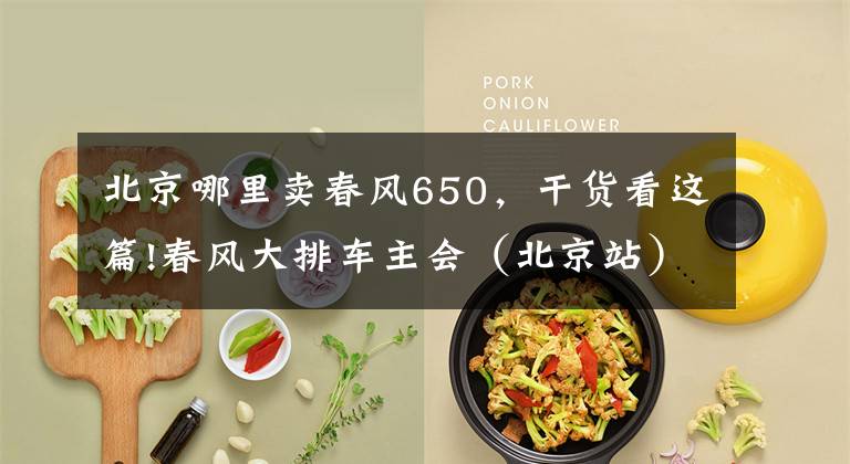 北京哪里卖春风650,干货看这篇!春风大排车主会(北京站)暨春风650TR-G发布会全视角领略