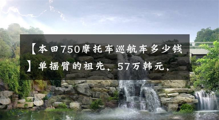【本田750摩托车巡航车多少钱】单摇臂的祖先,57万韩元,本田VFR750R拍卖价格再次创下新高