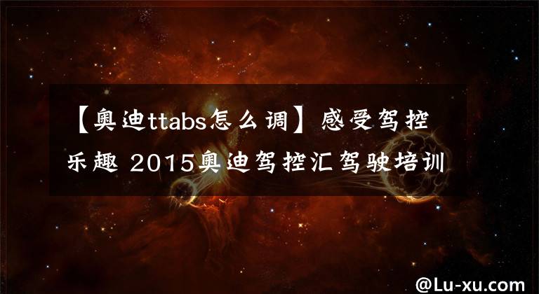 【奥迪ttabs怎么调】感受驾控乐趣 2015奥迪驾控汇驾驶培训