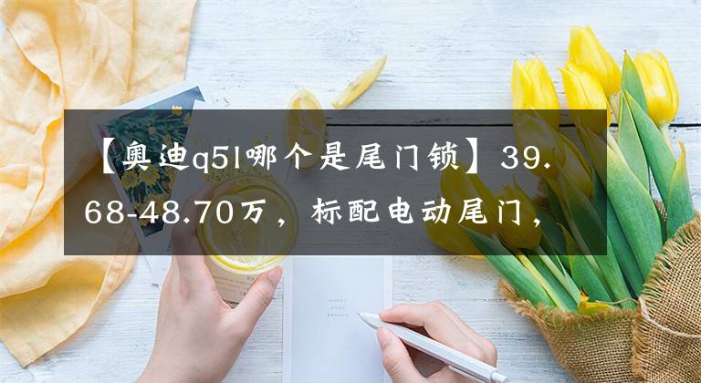 【奥迪q5l哪个是尾门锁】39.68-48.70万，标配电动尾门，配置咋选？新款奥迪Q5L购车手册