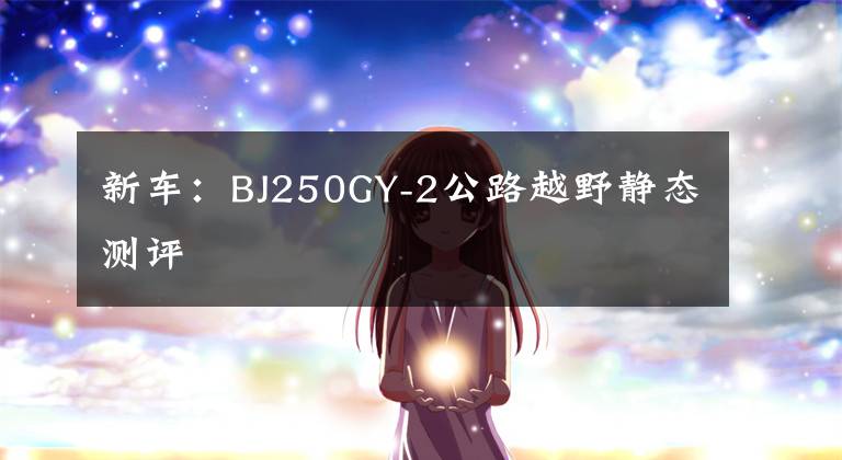 新车:BJ250GY-2公路越野静态测评