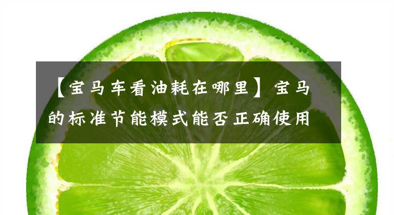 【宝马车看油耗在哪里】宝马的标准节能模式能否正确使用?