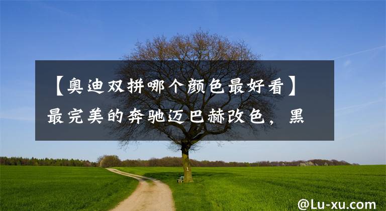 【奥迪双拼哪个颜色最好看】最完美的奔驰迈巴赫改色，黑白双拼照亮人间