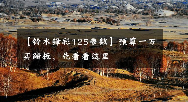 【铃木锋彩125参数】预算一万买踏板，先看看这里