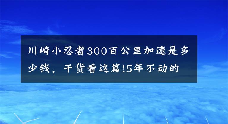川崎小忍者300百公里加速是多少钱，干货看这篇!5年不动的川崎小忍300将要升级为400cc？