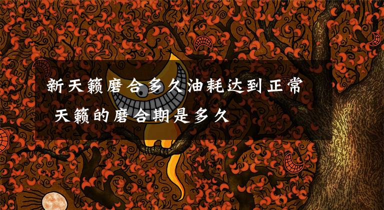 新天籁磨合多久油耗达到正常 天籁的磨合期是多久