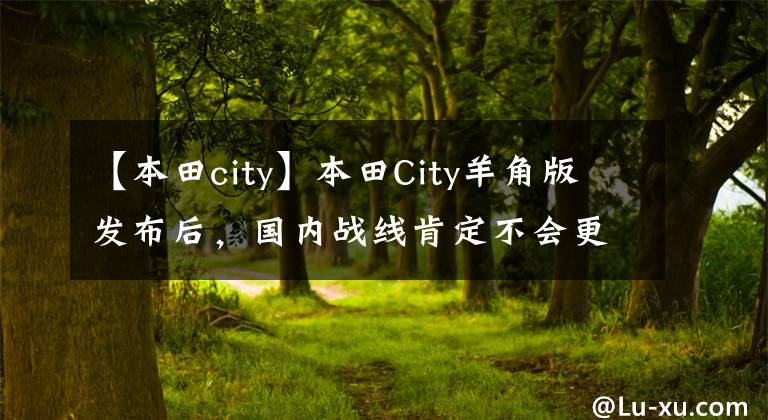 【本田city】本田City羊角版发布后,国内战线肯定不会更新吗?