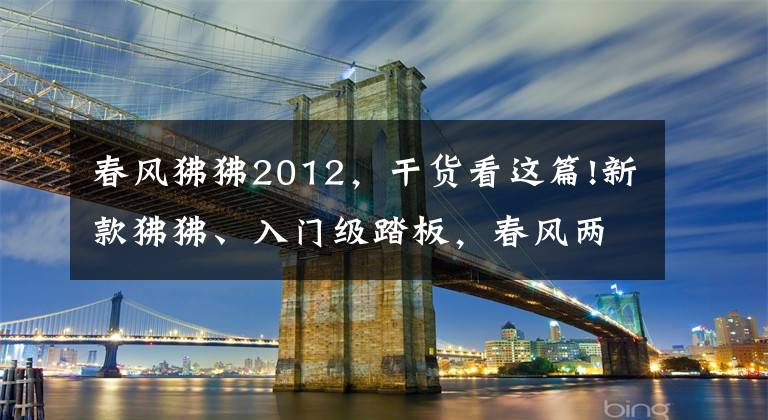 春风狒狒2012,干货看这篇!新款狒狒、入门级踏板,春风两款新车申报工信部