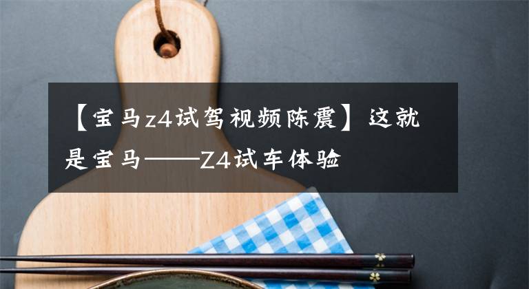 【宝马z4试驾视频陈震】这就是宝马——Z4试车体验