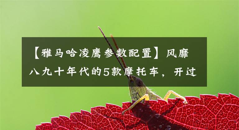 【雅马哈凌鹰参数配置】风靡八九十年代的5款摩托车,开过最后一辆的不得不服老