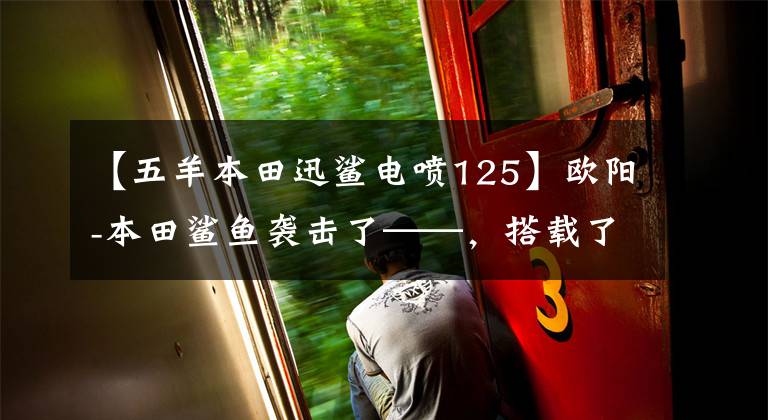 【五羊本田迅鲨电喷125】欧阳-本田鲨鱼袭击了——，搭载了“鲨鱼TECH”高效技术、电动喷雾引擎。