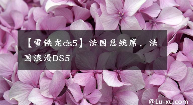 【雪铁龙ds5】法国总统席，法国浪漫DS5