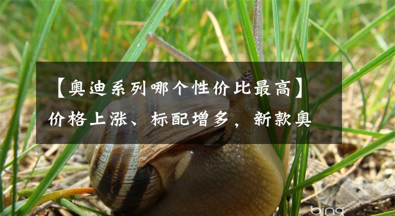 【奥迪系列哪个性价比最高】价格上涨、标配增多，新款奥迪Q5L哪款更值？