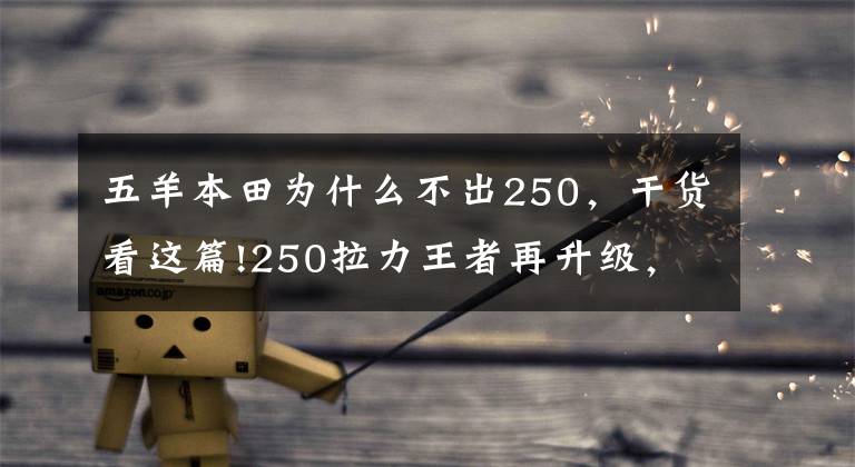 五羊本田为什么不出250,干货看这篇!250拉力王者再升级,新款本田250 Rally将搭载双点火技术