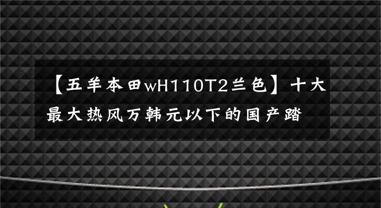 【五羊本田wH110T2兰色】十大最大热风万韩元以下的国产踏板摩托车——物美价廉,真的是白菜价格!