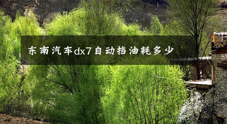 东南汽车dx7自动挡油耗多少