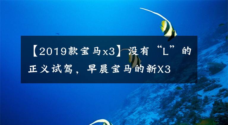 【2019款宝马x3】没有“L”的正义试驾，早晨宝马的新X3