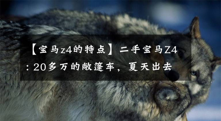 【宝马z4的特点】二手宝马Z4: 20多万的敞篷车，夏天出去多拉风？