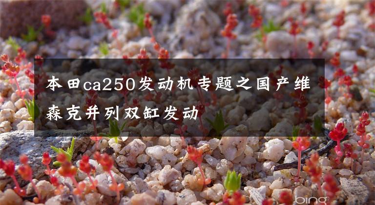 本田ca250发动机专题之国产维森克并列双缸发动