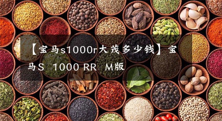 【宝马s1000r大茂多少钱】宝马S 1000 RR M版
