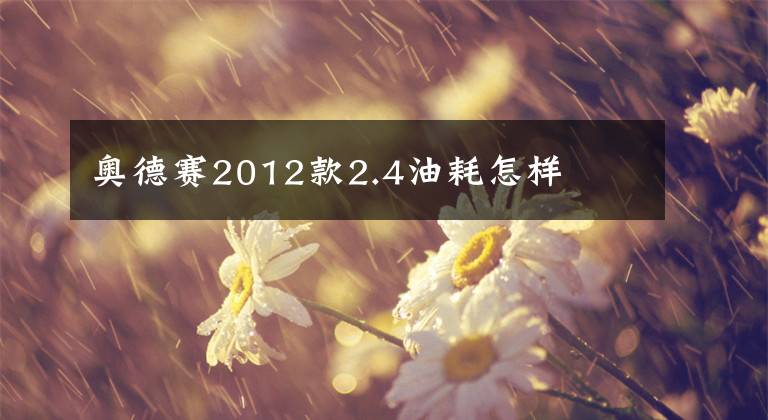 奥德赛2012款2.4油耗怎样