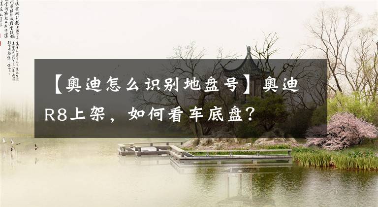 【奥迪怎么识别地盘号】奥迪R8上架,如何看车底盘?