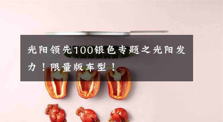 光阳领先100银色专题之光阳发力！限量版车型！