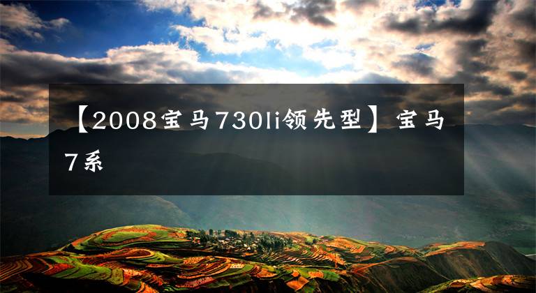 【2008宝马730li领先型】宝马7系