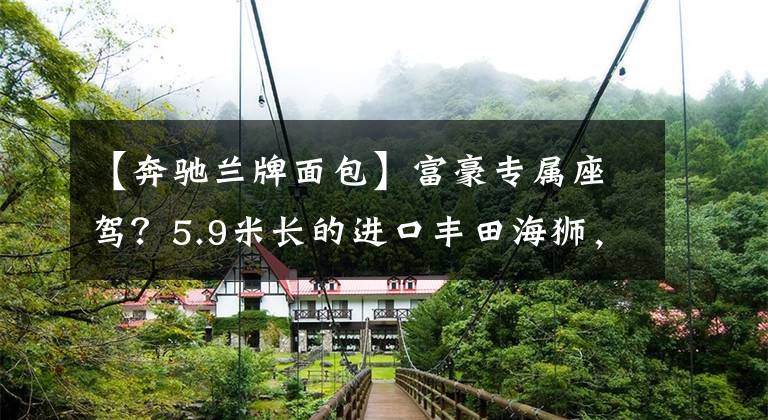 【奔驰兰牌面包】富豪专属座驾？5.9米长的进口丰田海狮，蓝牌C照范围内最大MPV？