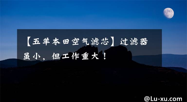【五羊本田空气滤芯】过滤器虽小，但工作重大！