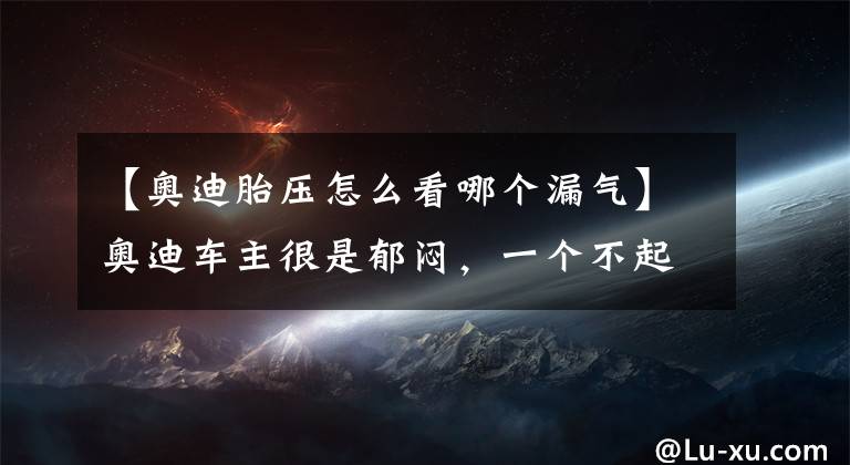 【奥迪胎压怎么看哪个漏气】奥迪车主很是郁闷，一个不起眼的小钉子就让左前轮胎漏气了！