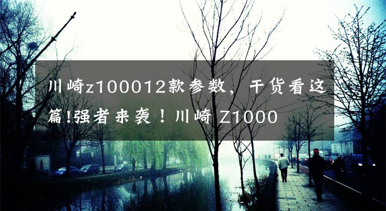川崎z100012款参数,干货看这篇!强者来袭!川崎 Z1000