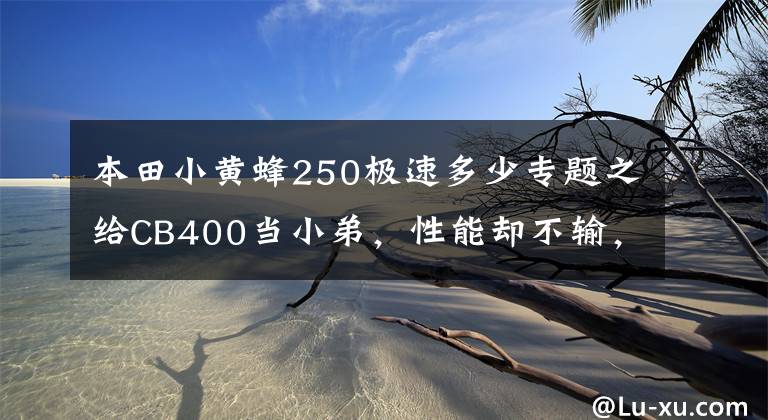 本田小黄蜂250极速多少专题之给CB400当小弟，性能却不输，两万转的250四缸声浪催人泪下！