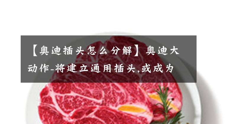 【奥迪插头怎么分解】奥迪大动作-将建立通用插头,或成为所有电动车标准