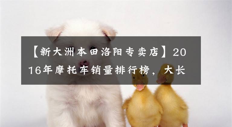 【新大洲本田洛阳专卖店】2016年摩托车销量排行榜,大长江稳居第一
