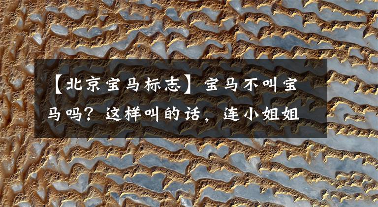 【北京宝马标志】宝马不叫宝马吗?这样叫的话,连小姐姐都称赞你懂车
