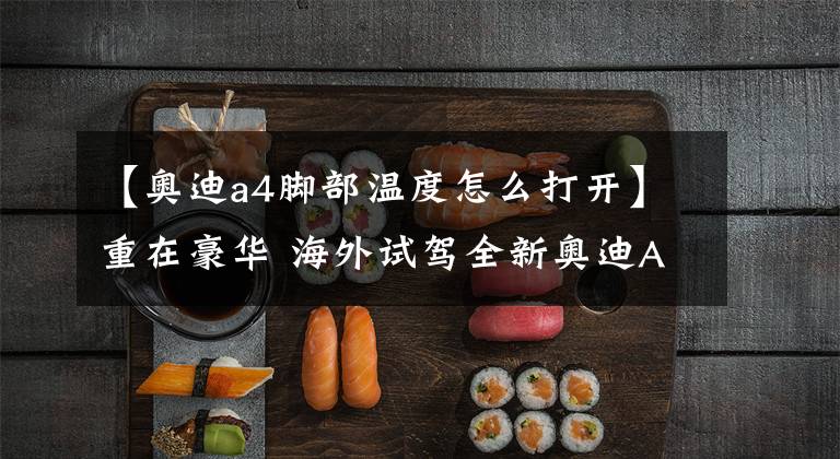 【奥迪a4脚部温度怎么打开】重在豪华 海外试驾全新奥迪A4 allroad