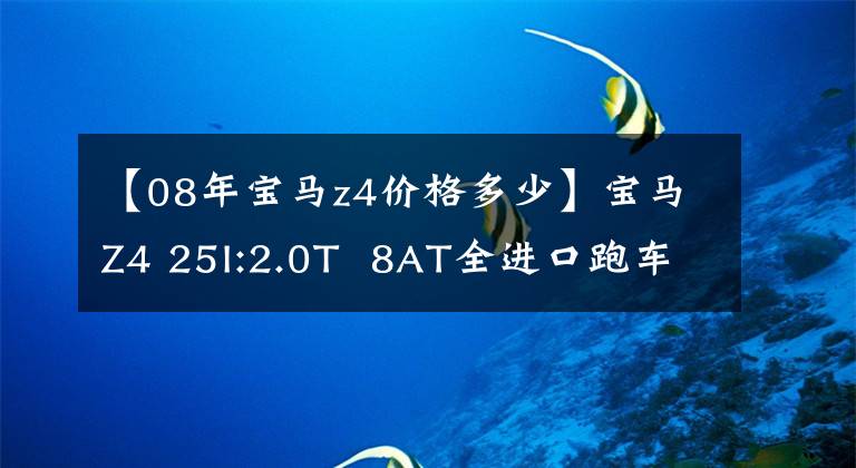 【08年宝马z4价格多少】宝马Z4 25I:2.0T  8AT全进口跑车，落地50万以上，选哪个好，还是5 359153 81573621左右？