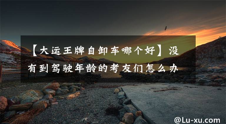 【大运王牌自卸车哪个好】没有到驾驶年龄的考友们怎么办？为什么不考虑一下蓝卡重型自卸车？