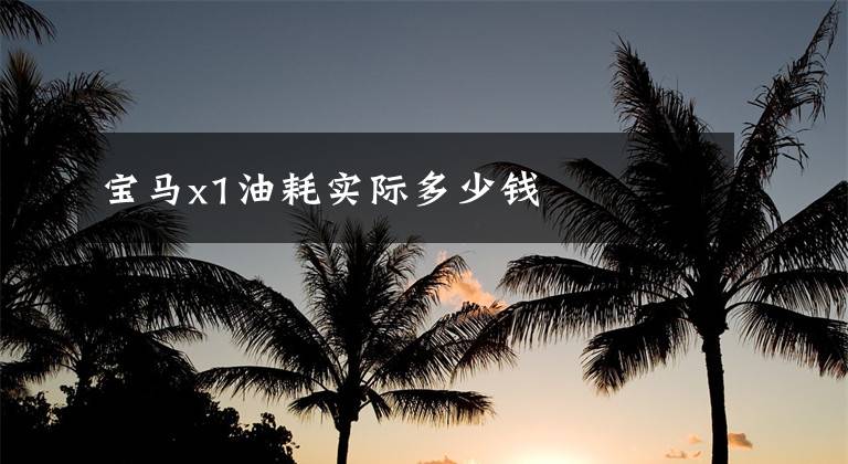 宝马x1油耗实际多少钱