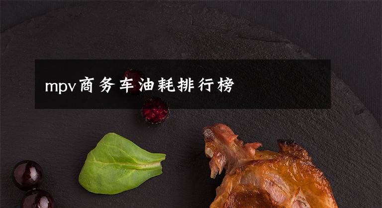 mpv商务车油耗排行榜