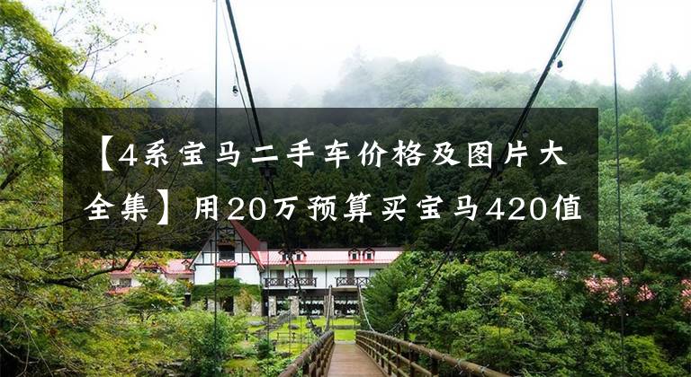 【4系宝马二手车价格及图片大全集】用20万预算买宝马420值得吗？