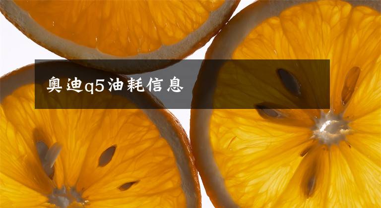 奥迪q5油耗信息