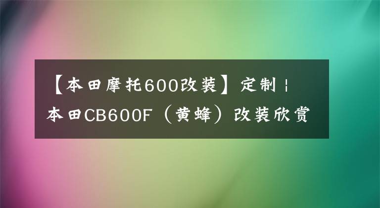 【本田摩托600改装】定制 | 本田CB600F(黄蜂)改装欣赏