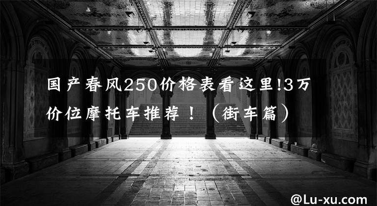 国产春风250价格表看这里!3万价位摩托车推荐！（街车篇）生活不止苟且，还有机车和远方