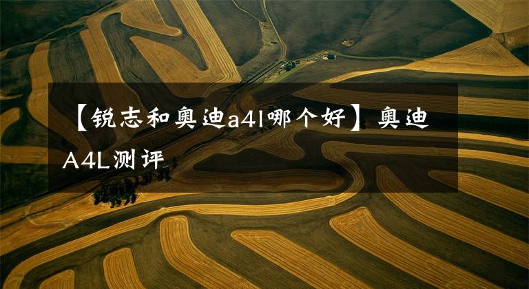 【锐志和奥迪a4l哪个好】奥迪A4L测评